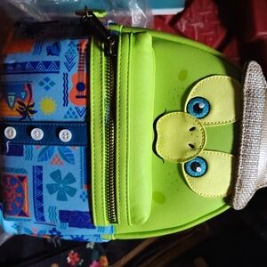 Lime Green and Blue Women's Backpack